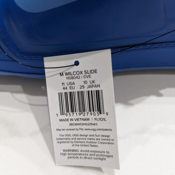 UGG Wilcox Slide - Men's Slip on Sandal- Size 11 US, 44 EU, 10 UK, 29 Japan - Picture 5 of 5